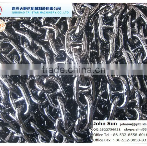 China Factory Ship Heavy Stud Link Grade 3 Boat Used Anchor Chain for Ship photo-2