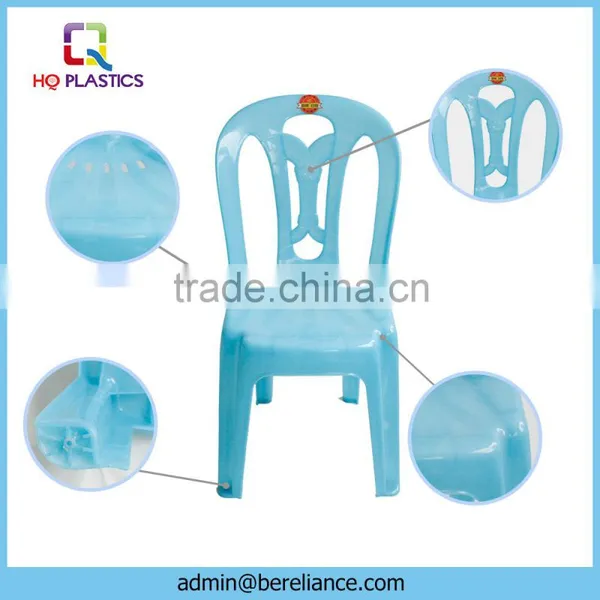 Blue Armless Restaurant Plastic Chairs photo-2