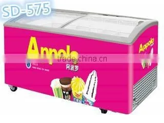Single-temp Curved Glass Door Chest Freezer photo-2
