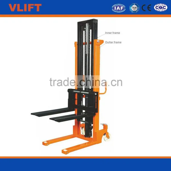 2 Ton Manual Stacker With Double Mast Structure