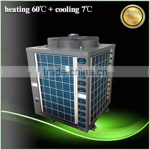 Thermostat 30deg.C for 20~300cube Meter Pool 12kw/19kw/35kw/70kw/105kw COP4.62 R410a SUNCHI Heat Pump Swimming Pool Heater