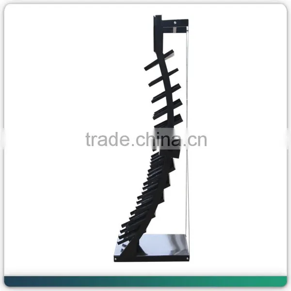 Black Floor Standing Metal Marble Tile Carpet Display Stand for Ceramic Tiles HSX-S0032 photo-2