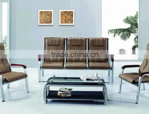 Hot Sale Leather Sofa Set Office Visitor Sofas photo-5