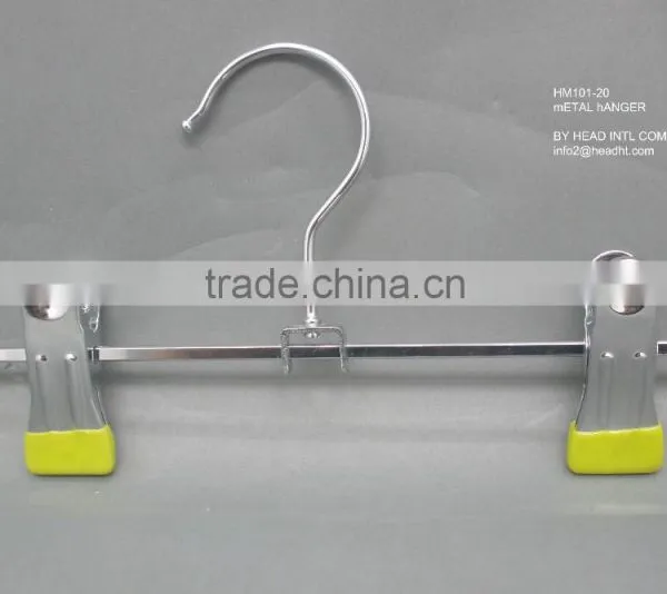 The HEAD Metal Hanger ,plastic Plated One Bar Clips Hanger for Pants Simple Hanger Best Price photo-3