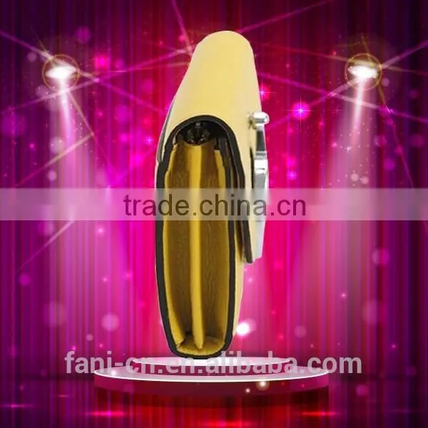 Guangzhou Fani Luxury Leather Clutch Purse Making Hard Ware Button for Women photo-3