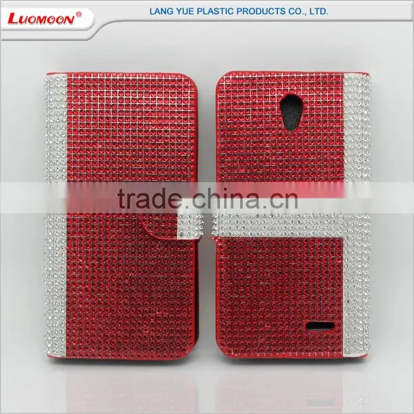2016 Trending Products Consumer Electronics Wallet Full Bling Diamond Phone Case for lg k7 k8 Optimus L90 photo-4