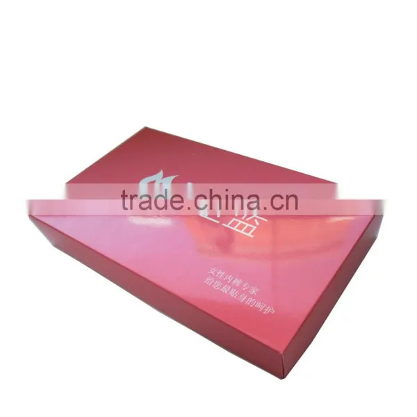 Small Size Printing Lamination White Card Paper Underwear Packing Box photo-3