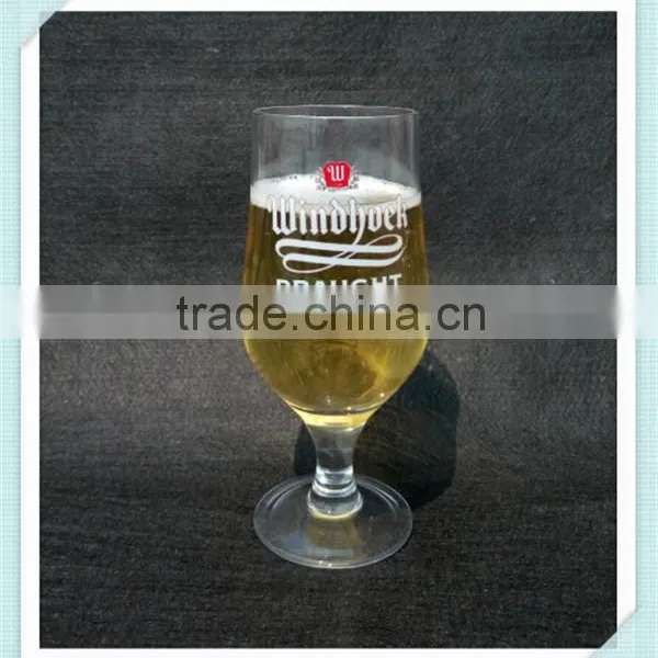 Hand Blown Beer Goblet Mouth Blow Beer Glass Cup With High Quality photo-2