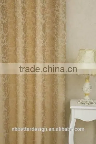 2PCS JACQUARED 100% POLYESTER WINDOW CURTAINS MADE IN CHINA FOR THE LIVING ROOM photo-3