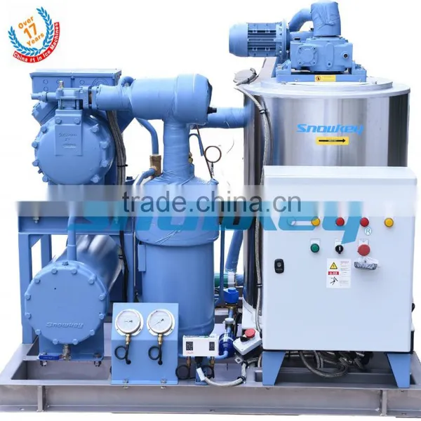 HOT Seller Newest Design 3Tons Per Day Seawater Flake Ice Maker Machine for Fishery
