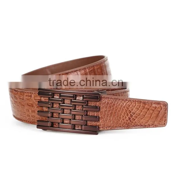 Handmade Leather Belt,fashion Leather Belt,high Quality Crocodile Belt photo-3
