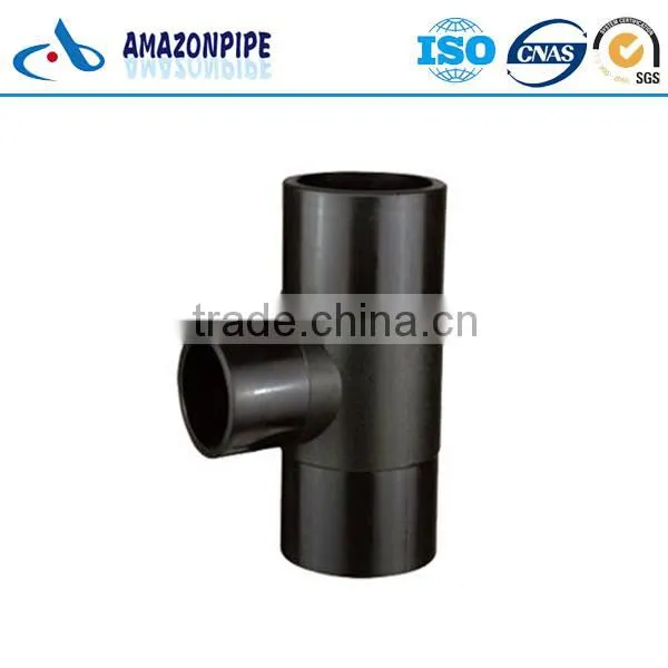 Cheap Price Pure Raw Materials Hdpe Plastic Fittings 200mm Bend Equal Tee photo-2
