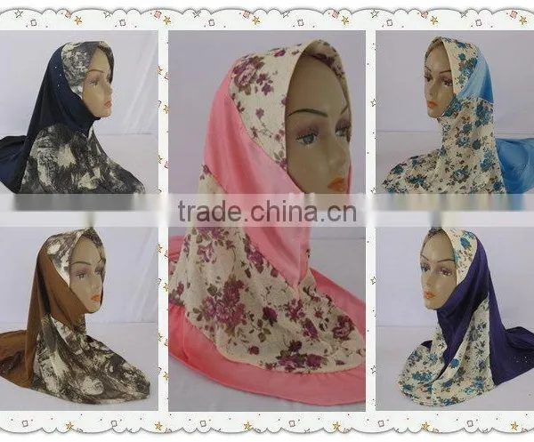 2014 OEM - Muslim Scarf,Islamic Hijab Fabric G-138 photo-3