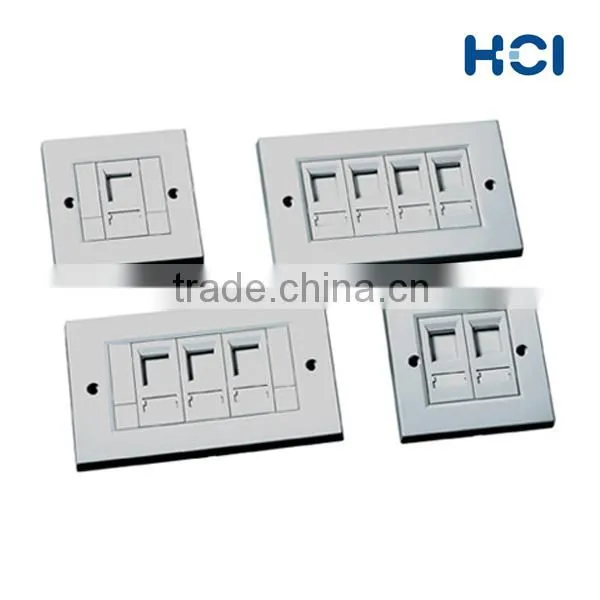 1/ 2/ 3/ 4-Port For the Installation of Keystone Jacks Faceplate photo-2