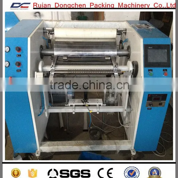 1300 Semi Automatic PVC Cling Film Slitting Rewinding Machine
