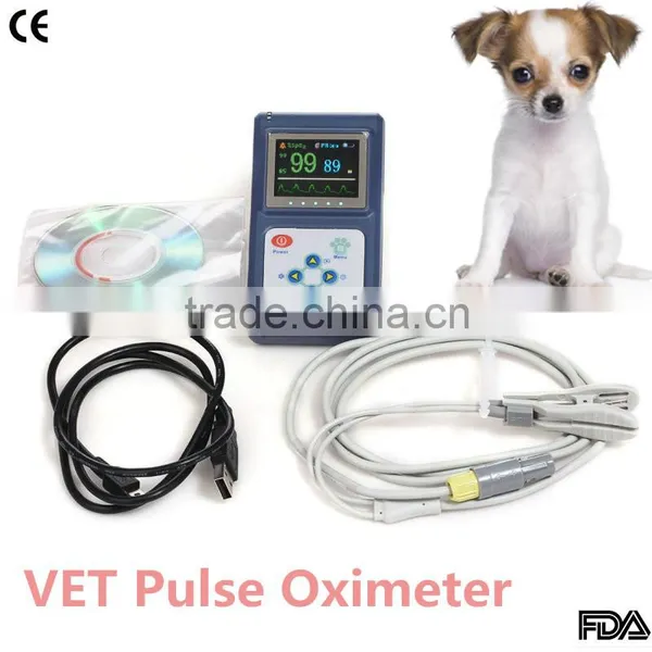 Hand-held Vet Pulse Oximeter Veterinary Spo2 Sensor