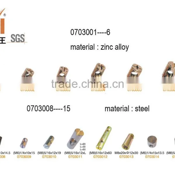 Zinc Alloy Embedded Lock Nut for Wood Furniture photo-3