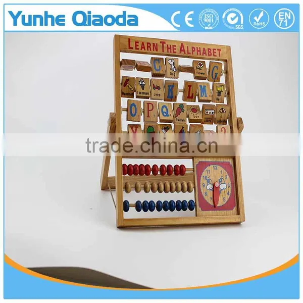 New Kids Learning Developmental Versatile Alphabet Abacus Wooden Toys photo-3