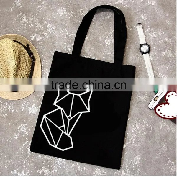 Promotional Eco Friendly Natural Handled Organic Custom Printed Cotton Canvas Foldable Shopping Bag Tote Bag photo-4