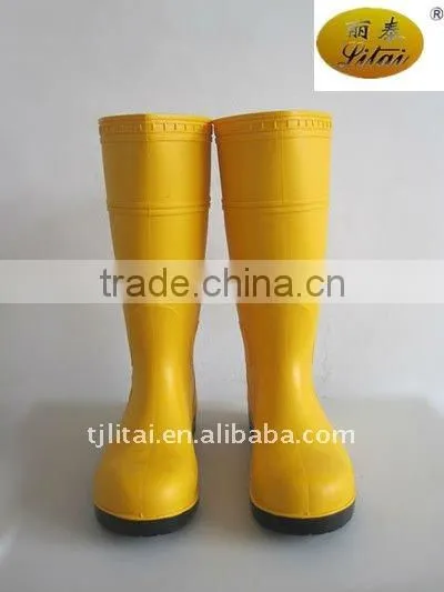 2015 HOT Rain Safety Work Shoes Boots,PVC Mining Safety Boots With Steel Toe photo-3
