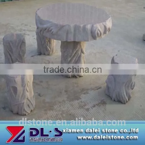 Hand Carved Outdoor Marble Garden Table and Chair photo-6