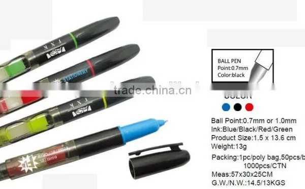 Custom Logo Plastic Ball Pen,promotional Notepad Ball Pen photo-2
