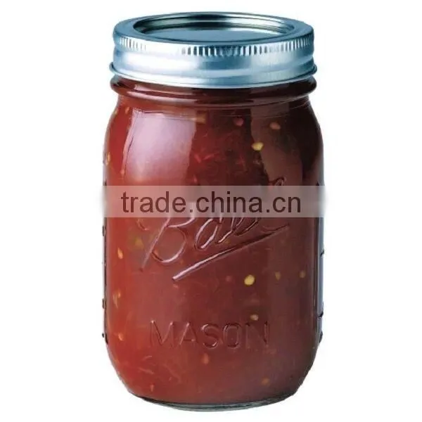 Haonai Wholesale Promotional Food Storage Embossed Ball Glass Mason Jar With Lid photo-3