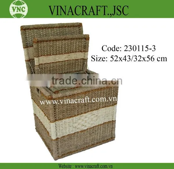 Wicker Baboo Laundry Basket for Clother photo-3