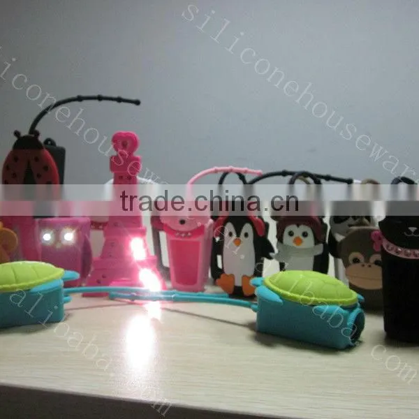 3D Cute Flower Silicone Pocketbac Holder for Travel photo-3