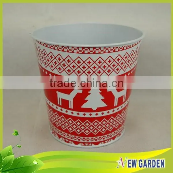Antique Garden Popular Porcelain Metal Half Wall Flower Pots photo-2