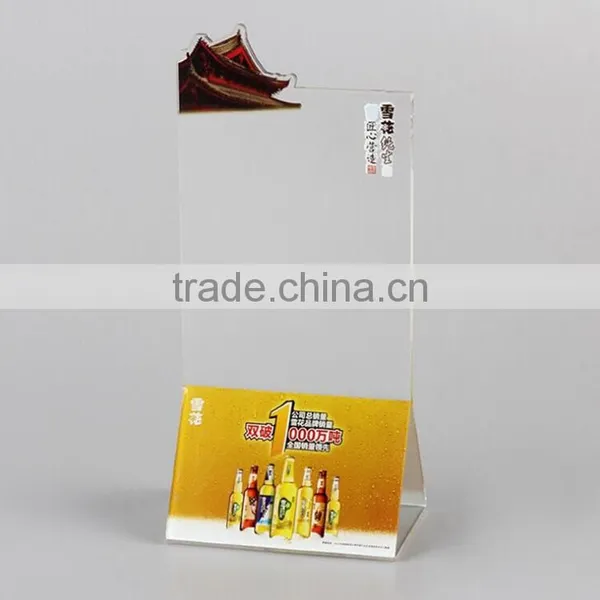 Full Printing Triangle Acryic Menu Holder for Restaurant photo-4