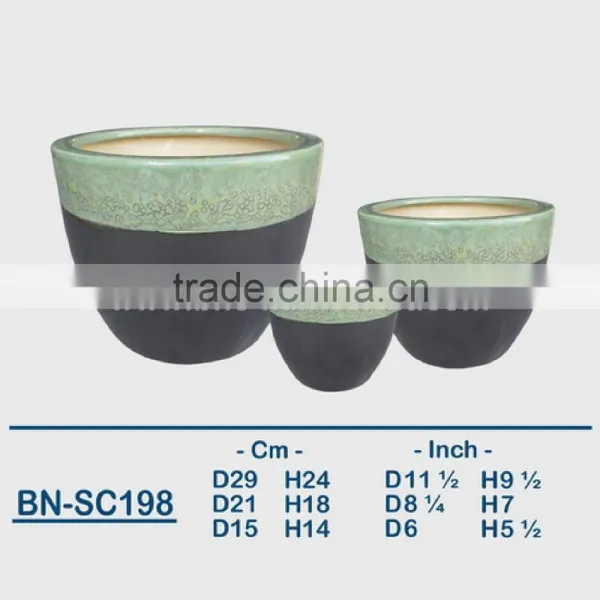 Vietnamese Ceramic Glazed Indoor Pot/ Indoor Planter BN-SC190 photo-6
