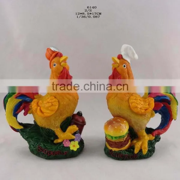 2017 Resin New Year Chicken Ornament photo-2