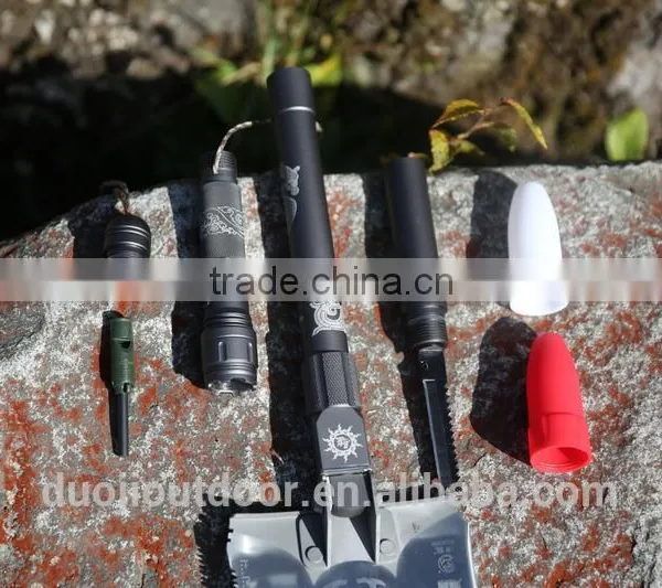 2016 Multi-function Outdoor Sport Tools With Shovel Knife Hoe Digger Flashlight photo-4