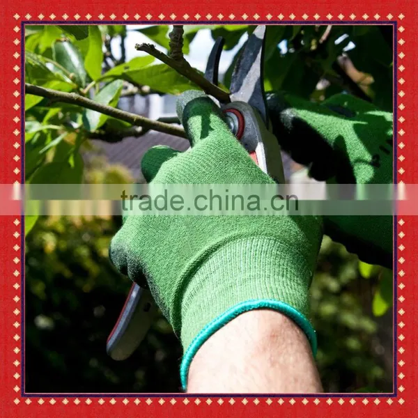 Polyurethane Coated Bamboo Fiber Work and Garden Gloves photo-2