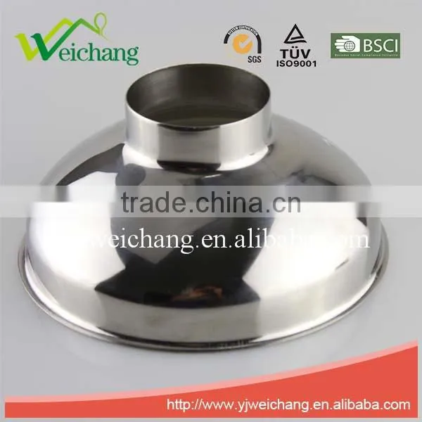 WCE180 Kitchenware Tools Oil Filling Funnel Stainless Steel Wide-Mouth Canning Funnel With Handle for Regular photo-2