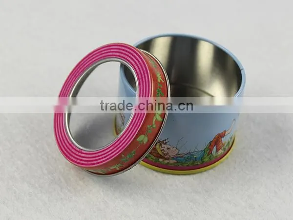Hot Sale Round Biscuit Tin Box/ Metal Cookie Tin Can/ Chocolate Tin photo-3