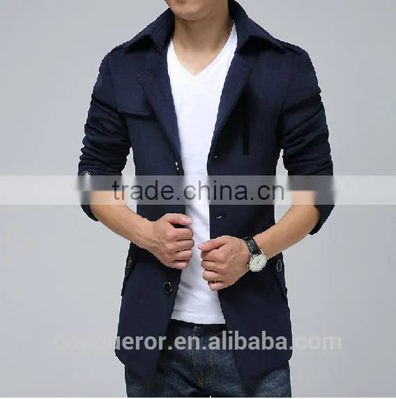 Wool Winter Coat Made to Measure Men Overcoat BCZ011 photo-3