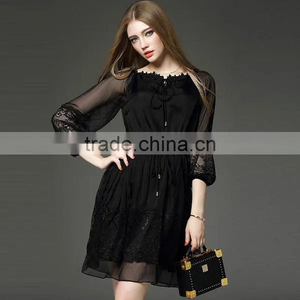Maxnegio Basic Lace Dress for Ladies photo-3
