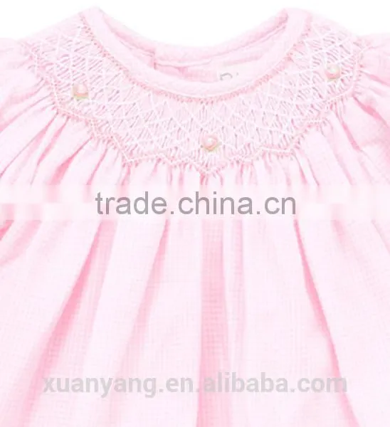 Pink Style Wholesale Girls Clothes Kids Smocked Clothing Children Boutique Christmas Outfit photo-2