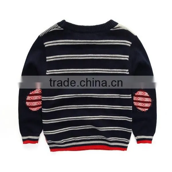 Sweater Designs For Kids 2015 New Fall Fashion Jacquard Boys Round Neck Pullover Sweater photo-2