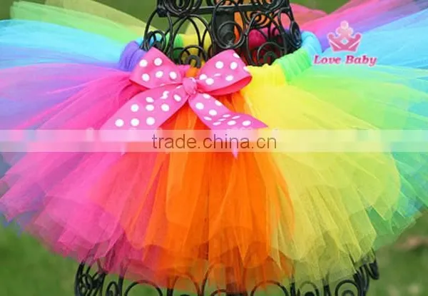 High Quality Colorful Rainbow Tutu Skirt LBS5042201 photo-2