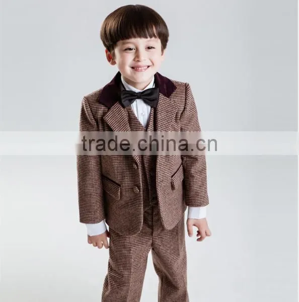 Handsome Fashion Woolen Material High Quality Boy Suit photo-2