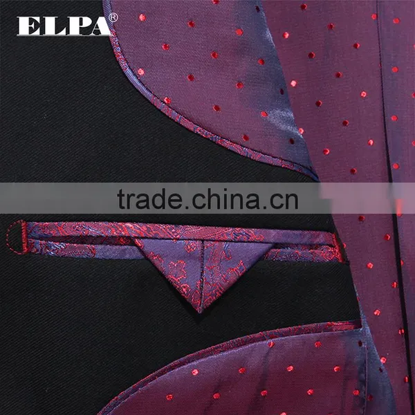 ELPA Latest Designer 3 Piece Kids Fashion Suits Black Boy School Uniforms Wholesale photo-5