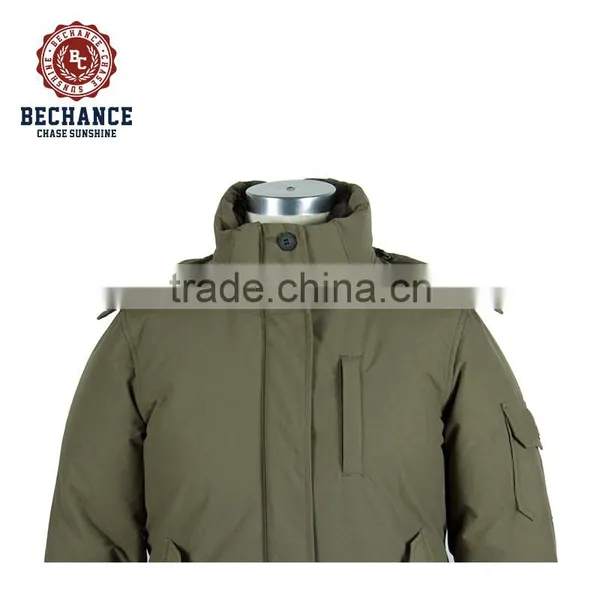 Mens Winter Jacket With Polyester Cotton Padding Stand Collar Padded Jacket photo-4