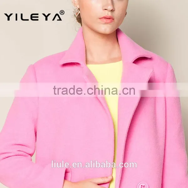 2015 Winter Latest Trendy Women Thick Korean Green Custom Coat, Ladies' Long Coat photo-6