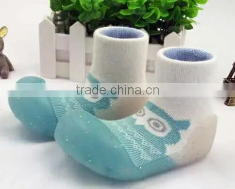 Anti-slide TPR Sole Baby Socks, Cotton Sock Shoes for Baby photo-4