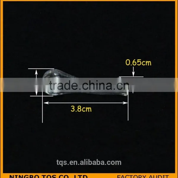 U-shape Without Teeth Garment Accessory Transparent Plastic Clips for Packing photo-2