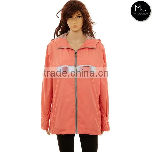 China Factory Windproof Hood Womens Rain Coat photo-5