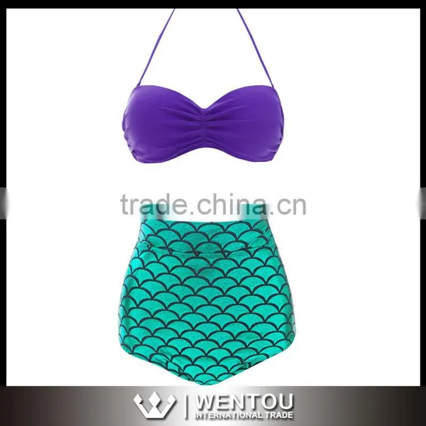 Sexy Fashion Mermaid High Twist Bikini photo-2